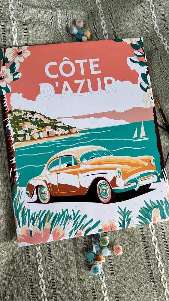 Customer photo review of Affiche Vintage Côte d'Azur
