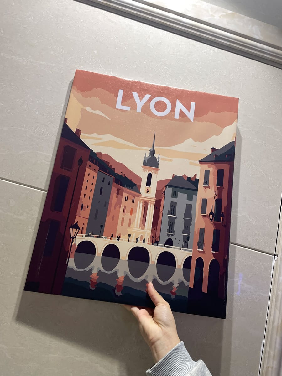 Customer photo review of Affiche Vintage Lyon