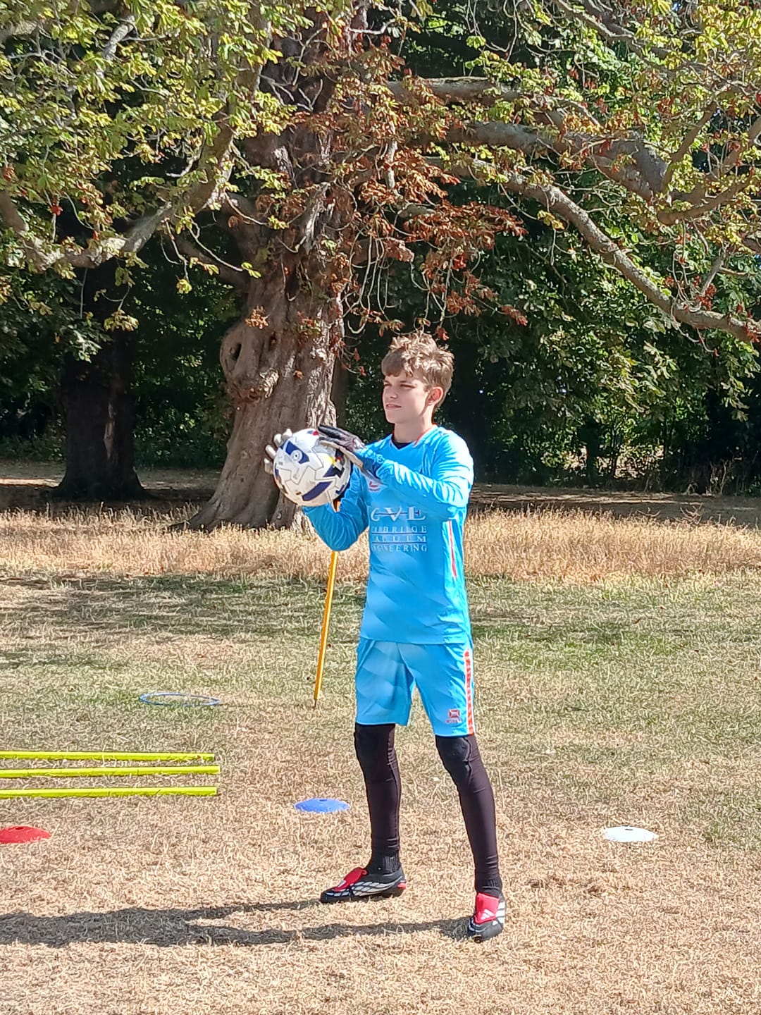 Customer photo review of Padded Compression Long Pants