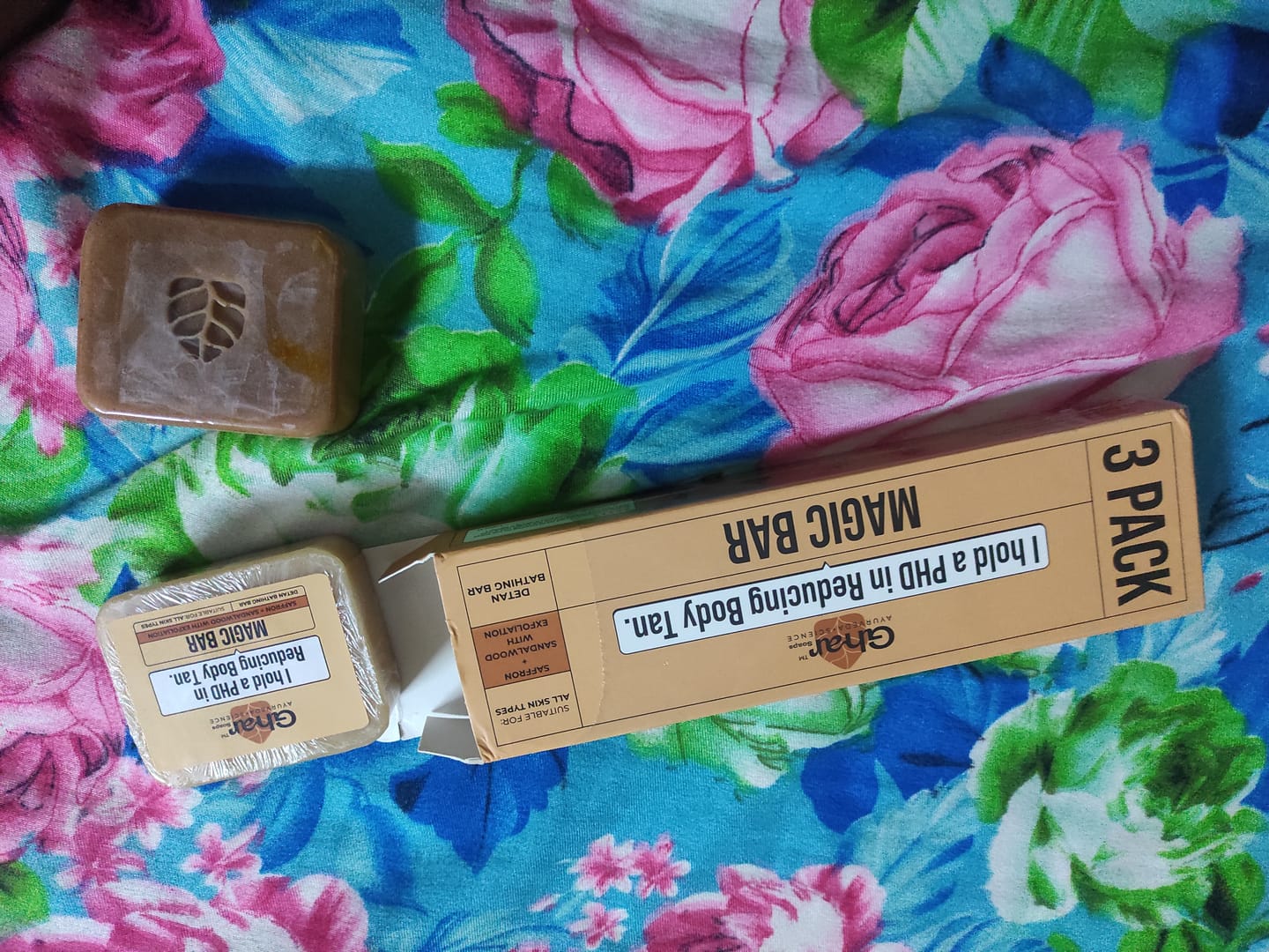 Customer photo review of Magic Soap (Sandal Wood and Saffron Soap)