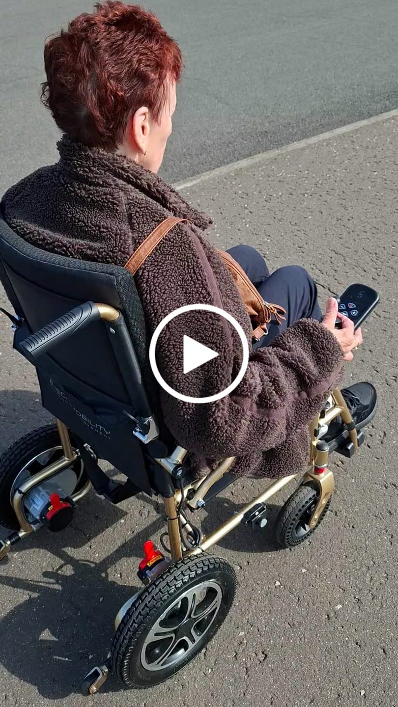 Customer video review of Ultra Lightweight Electric Wheelchair Heavy Duty Motors | LitePro 2
