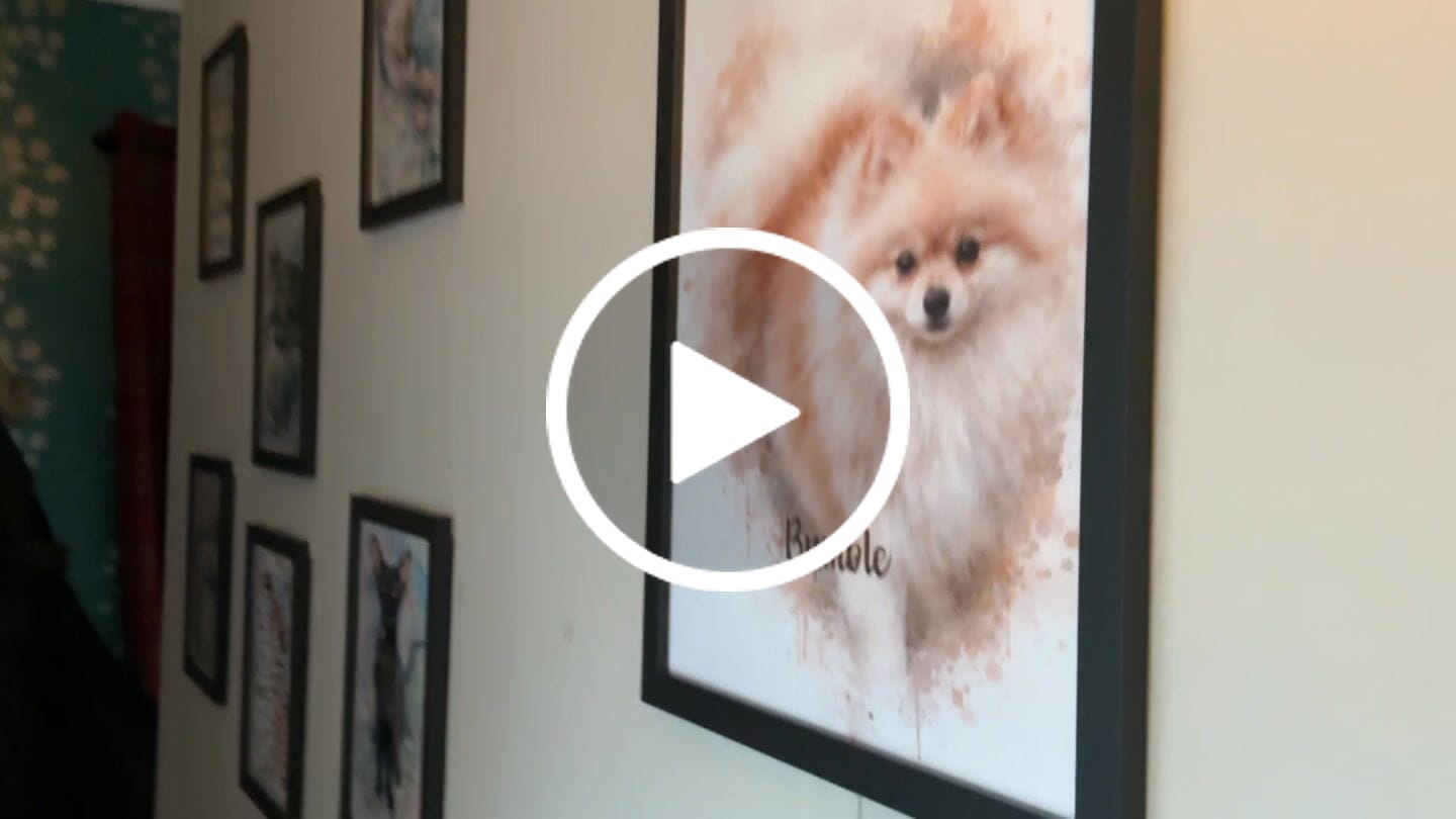 Customer video review of Watercolour -  Personalised Poster