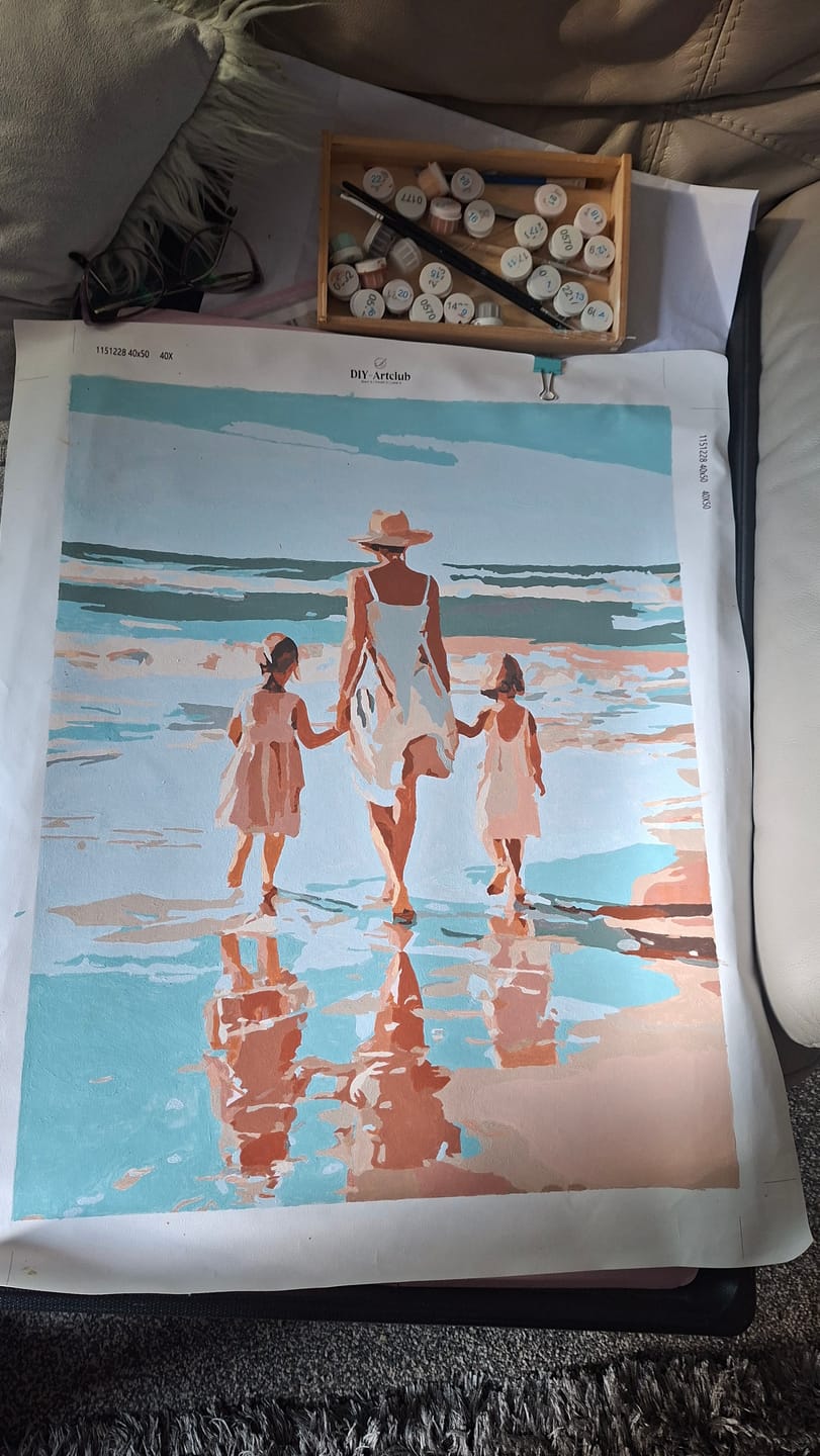 Customer photo review of Two daughters | Paint by Number
