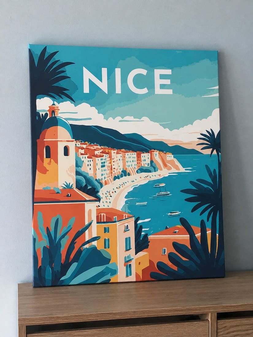 Customer photo review of Affiche Vintage Nice