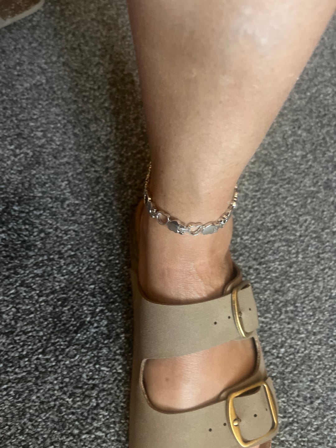 Customer photo review of Luxury GOLD Health Anklet