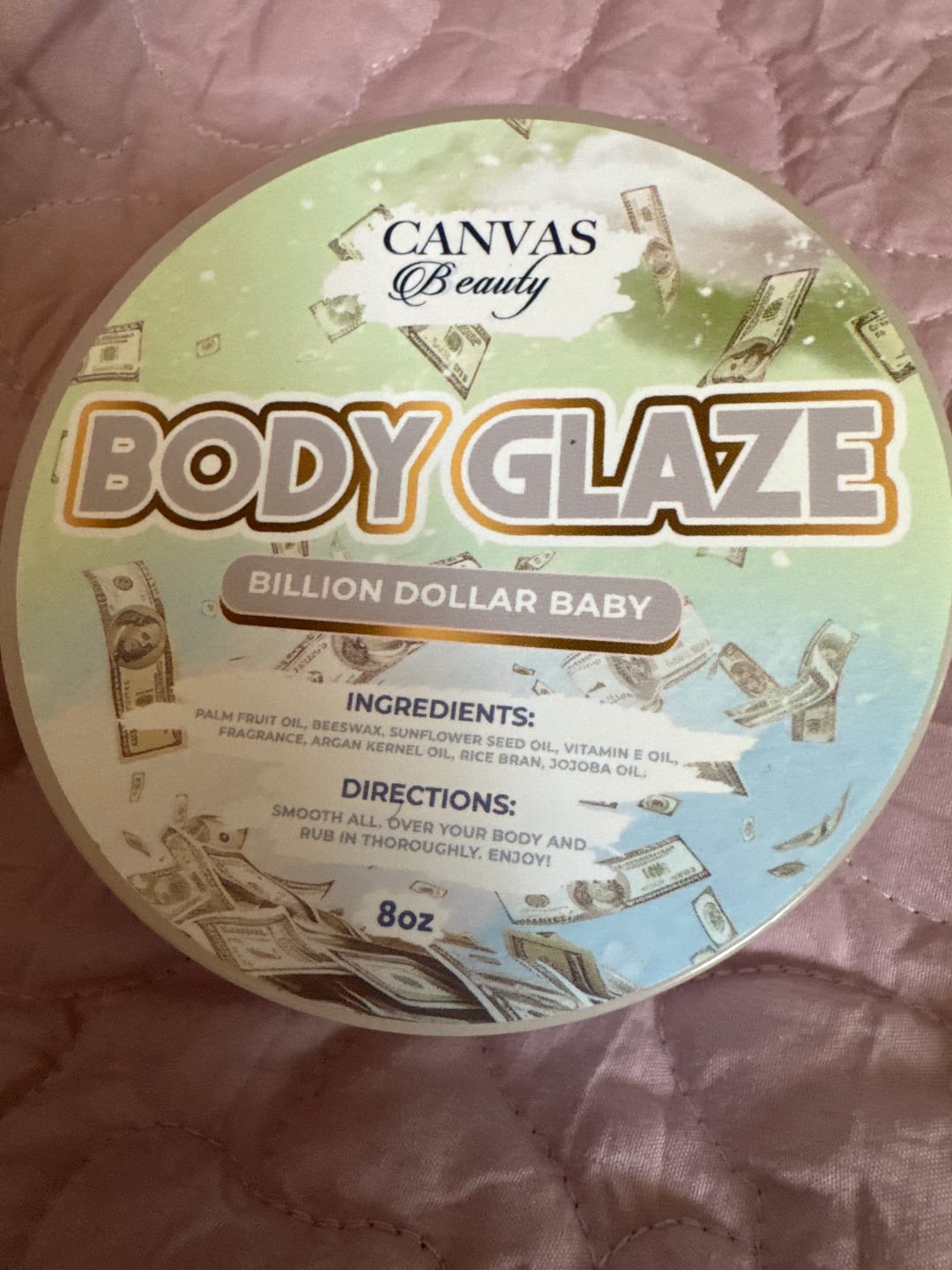 Customer photo review of BODY GLAZE: BILLION DOLLAR BABY
