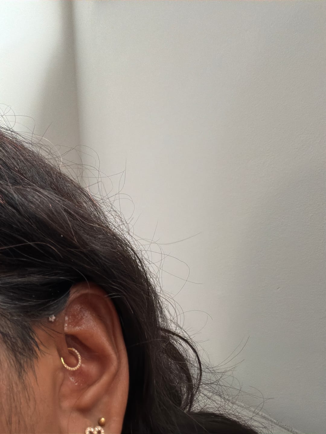 Customer photo review of Crystal Clicker Piercing | Titan