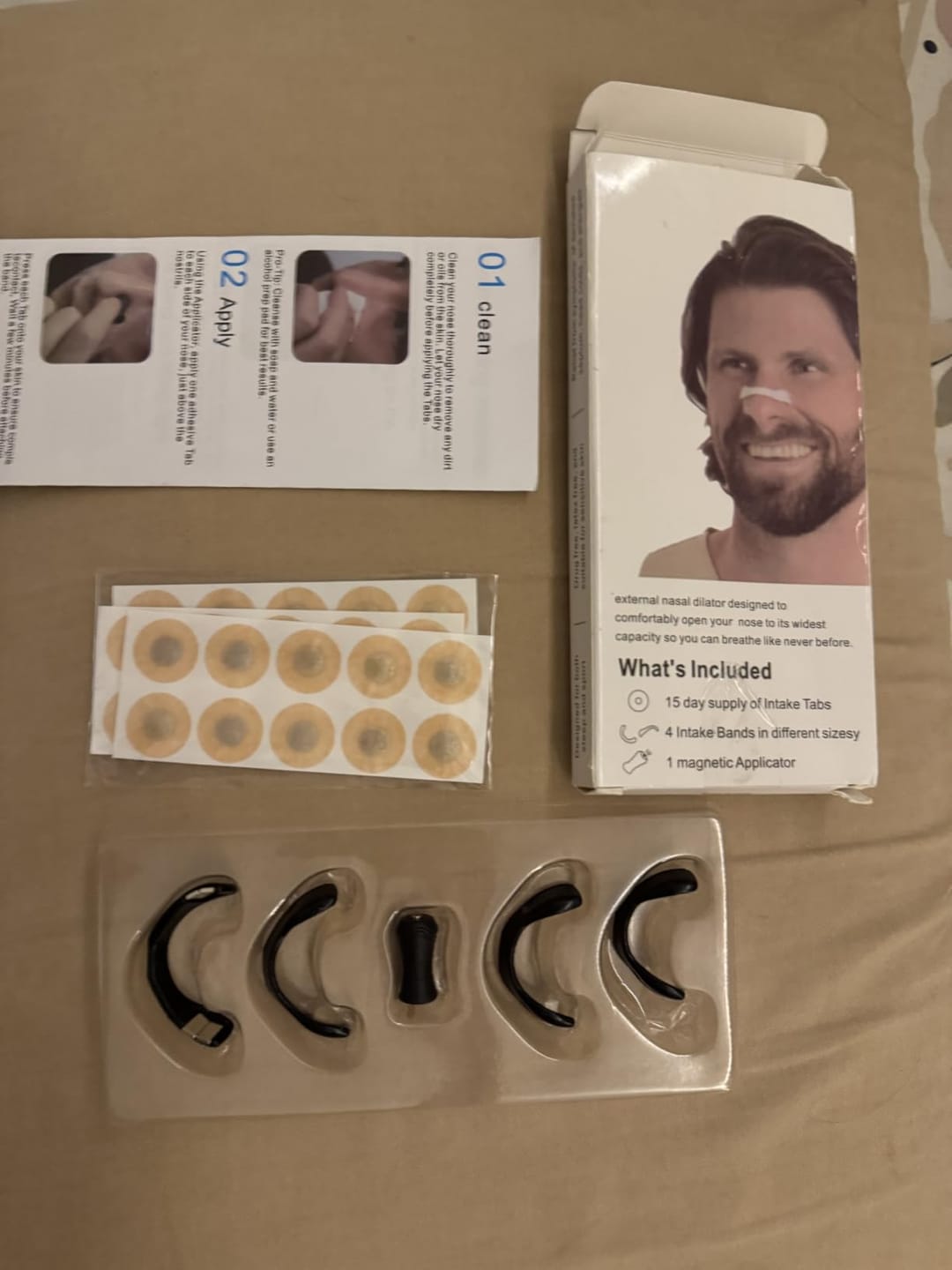 Customer photo review of Magnetic Nasal Strips