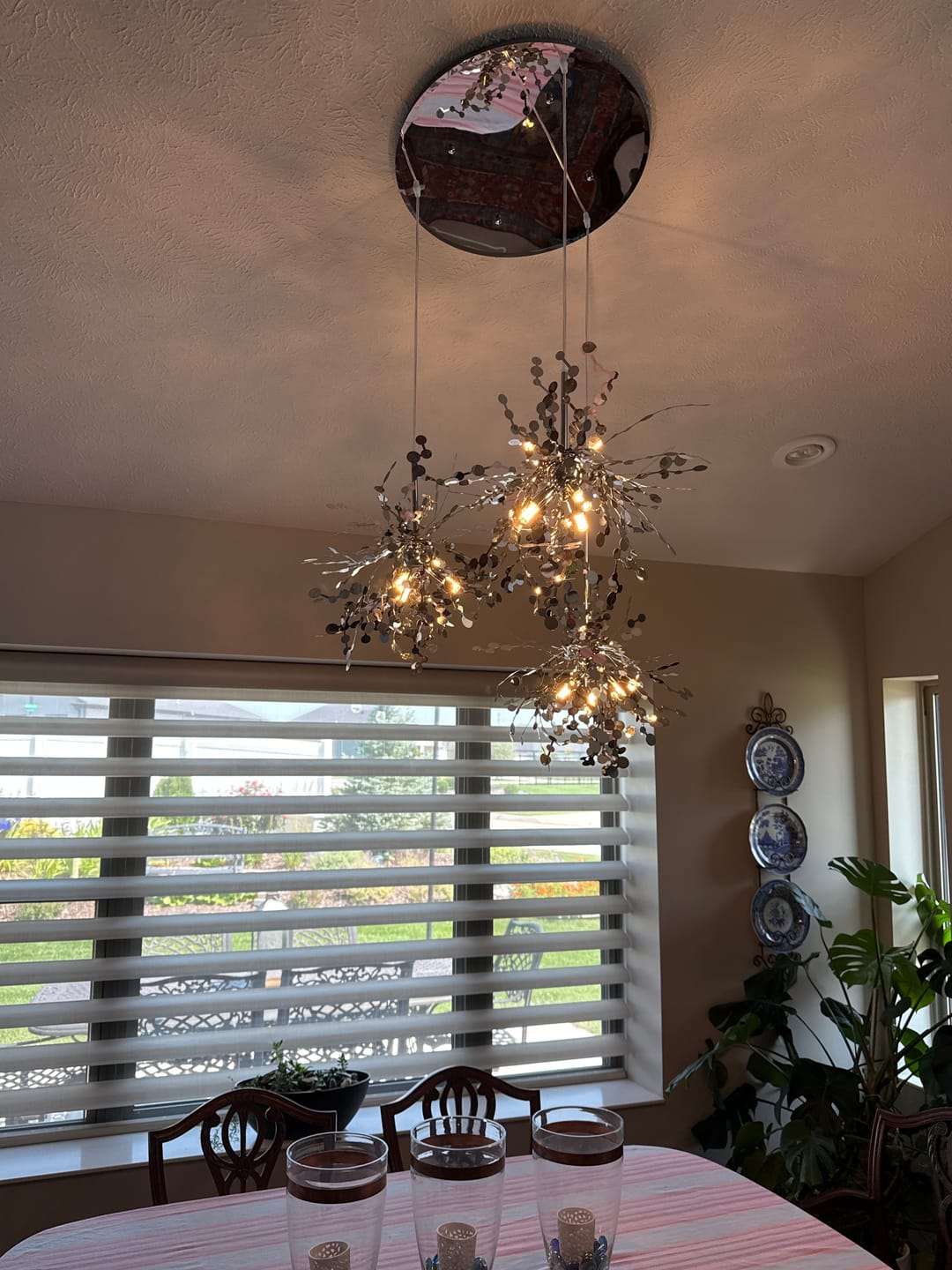 Customer photo review of WOMO Argent/Gold Cloud Multi Pendant Chandelier-WM2042