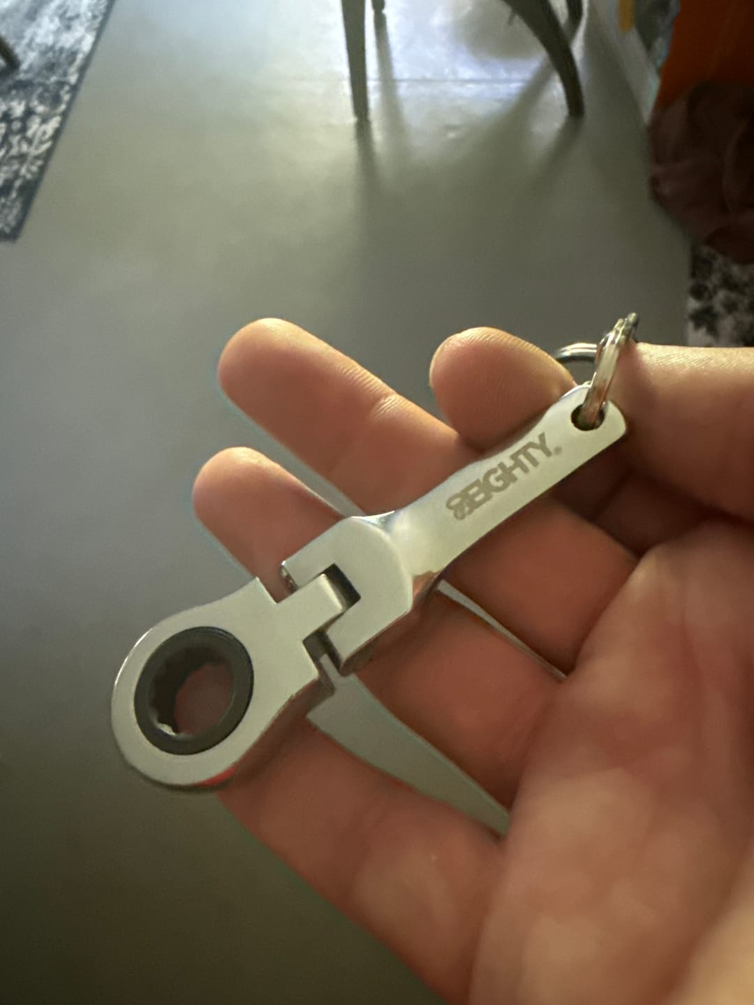 Customer photo review of 80Eighty® 10mm Wrench Keychain