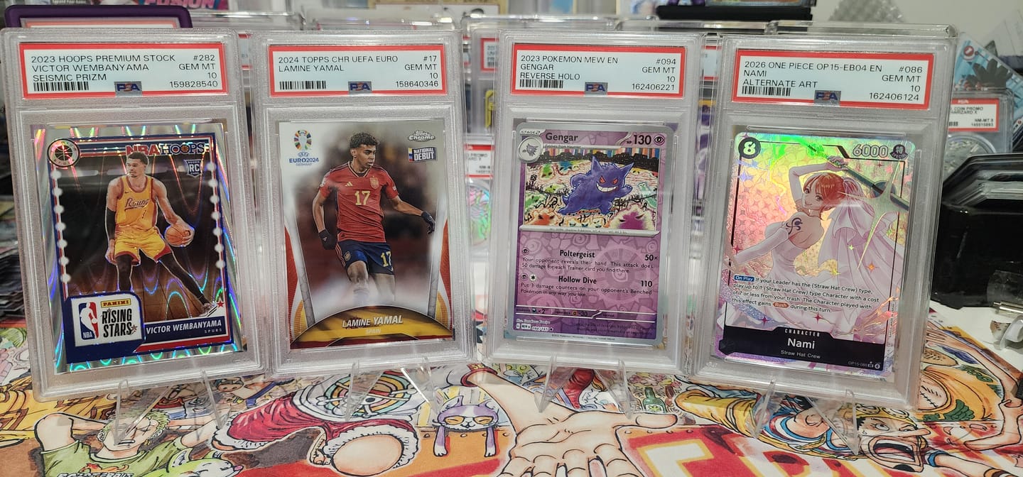 Customer photo review of PSA Submit Value Bulk $45 (RRP $50) for 10+ cards