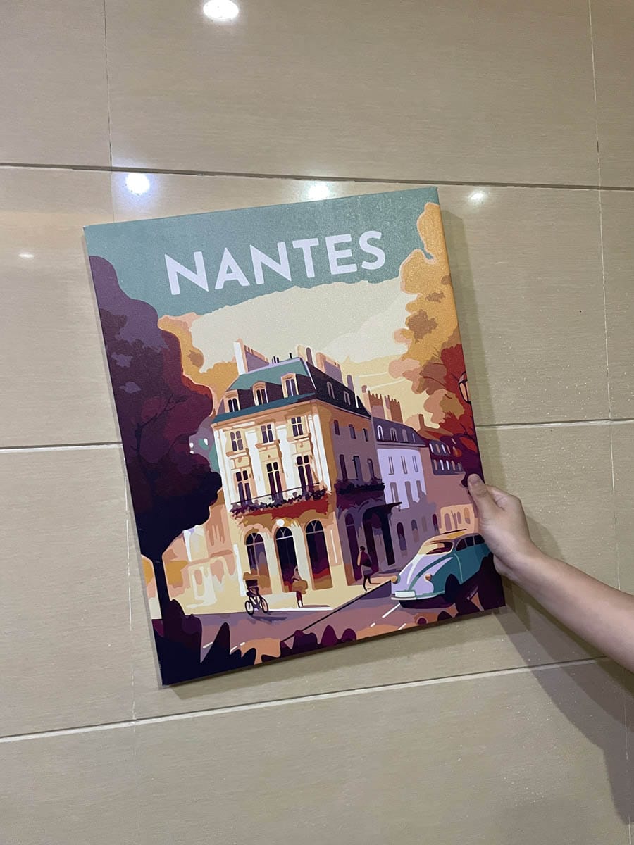 Customer photo review of Affiche Vintage Nantes