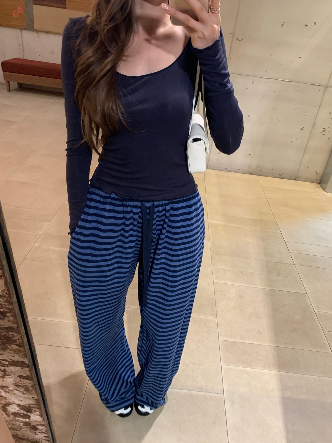 Customer photo review of IAMXIAA Striped Straight Leg Sweatpants