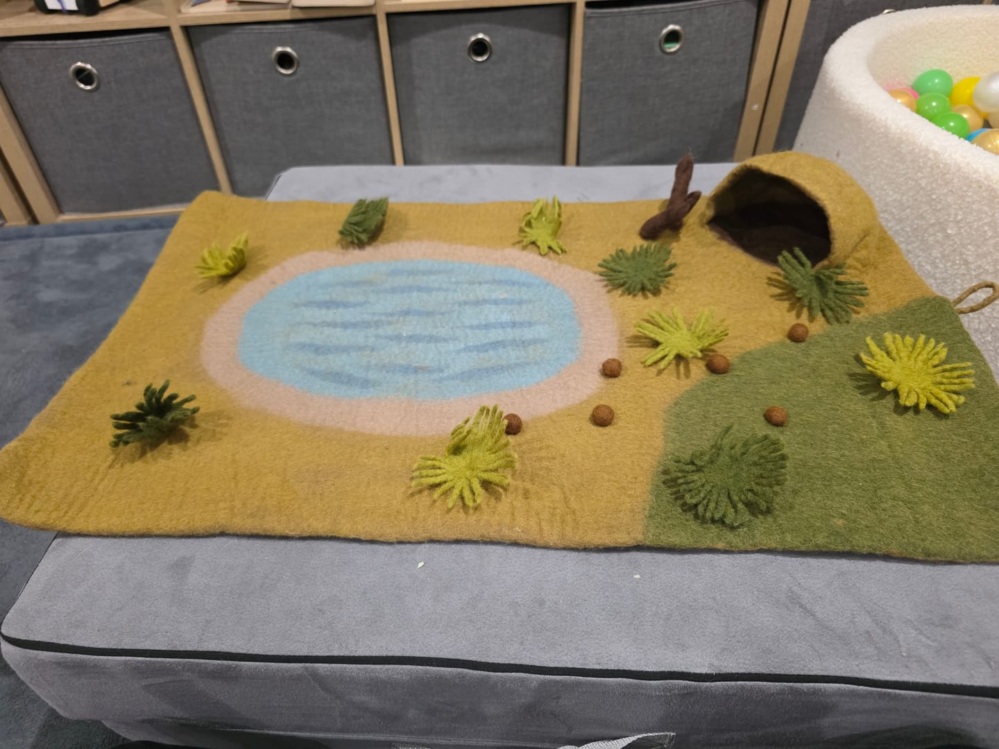 Customer photo review of Large Safari Play Mat Playscape