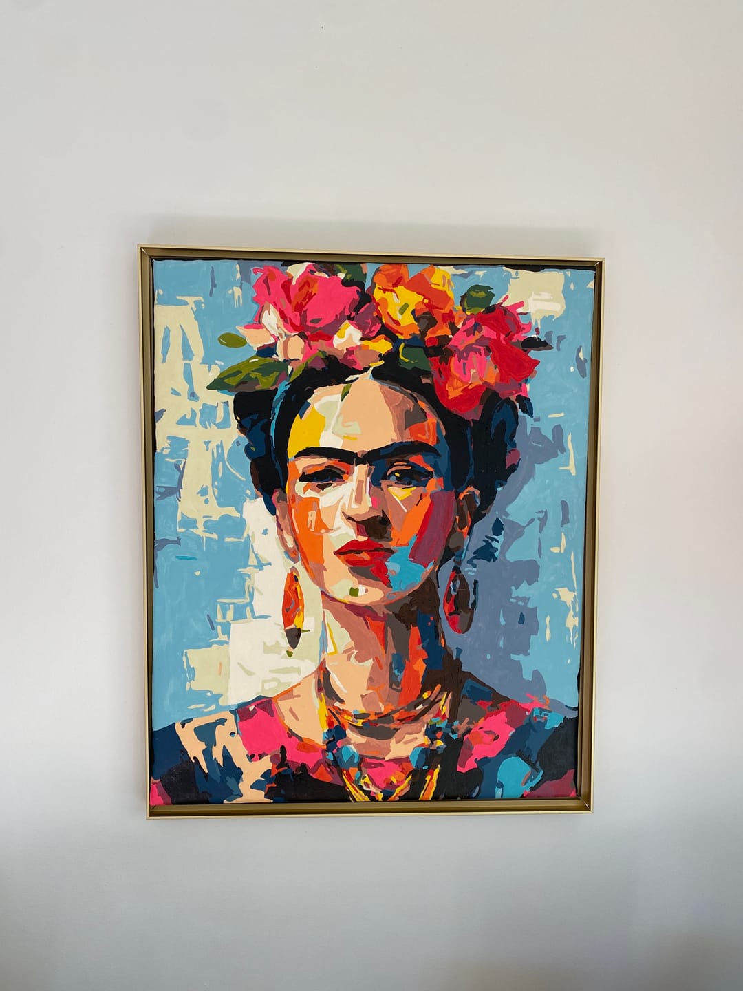 Customer photo review of Expressive Frida | Paint by Number
