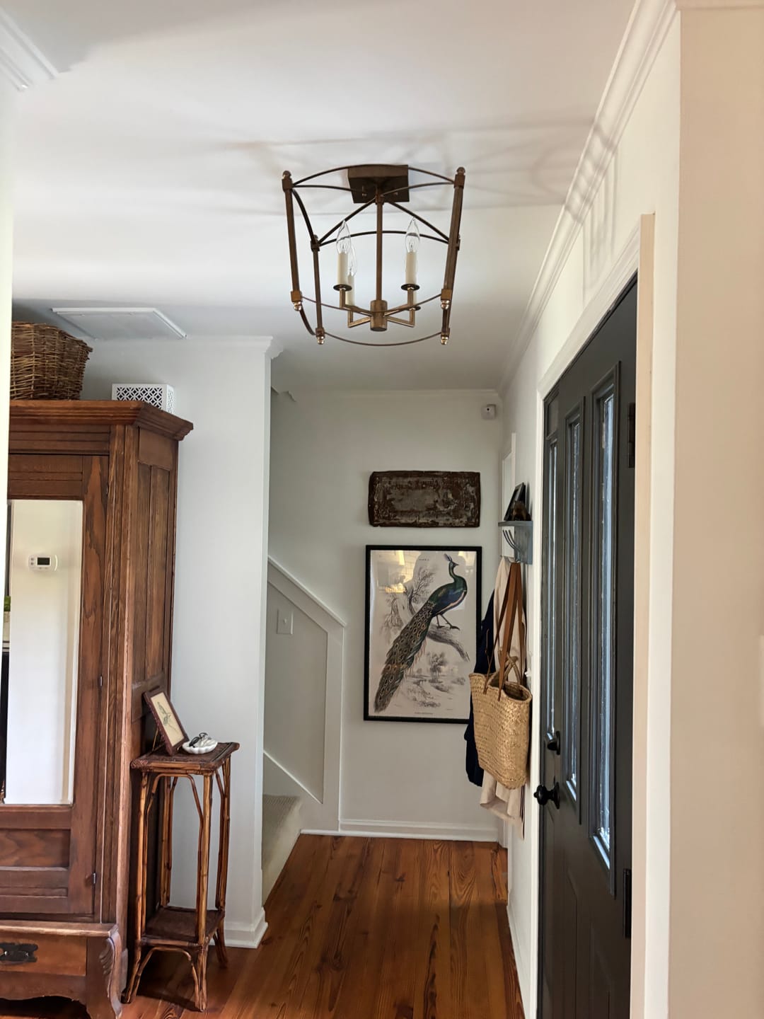 Customer photo review of 4-light French Antique Candle Style Lantern Semi Flush