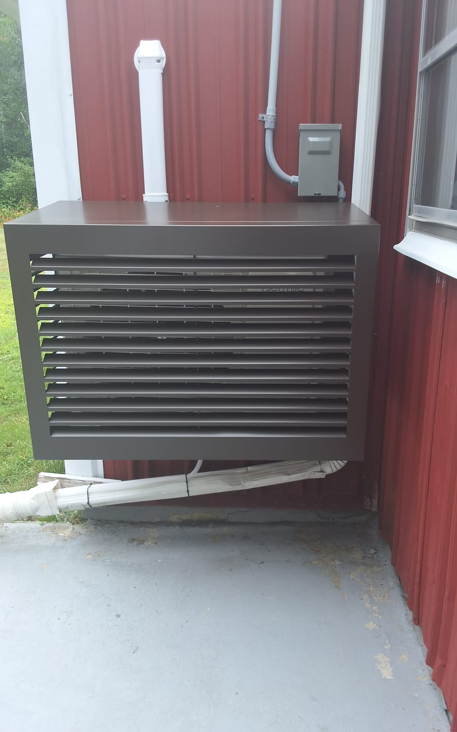 Customer photo review of Mini-Split AC Cover - Bronze