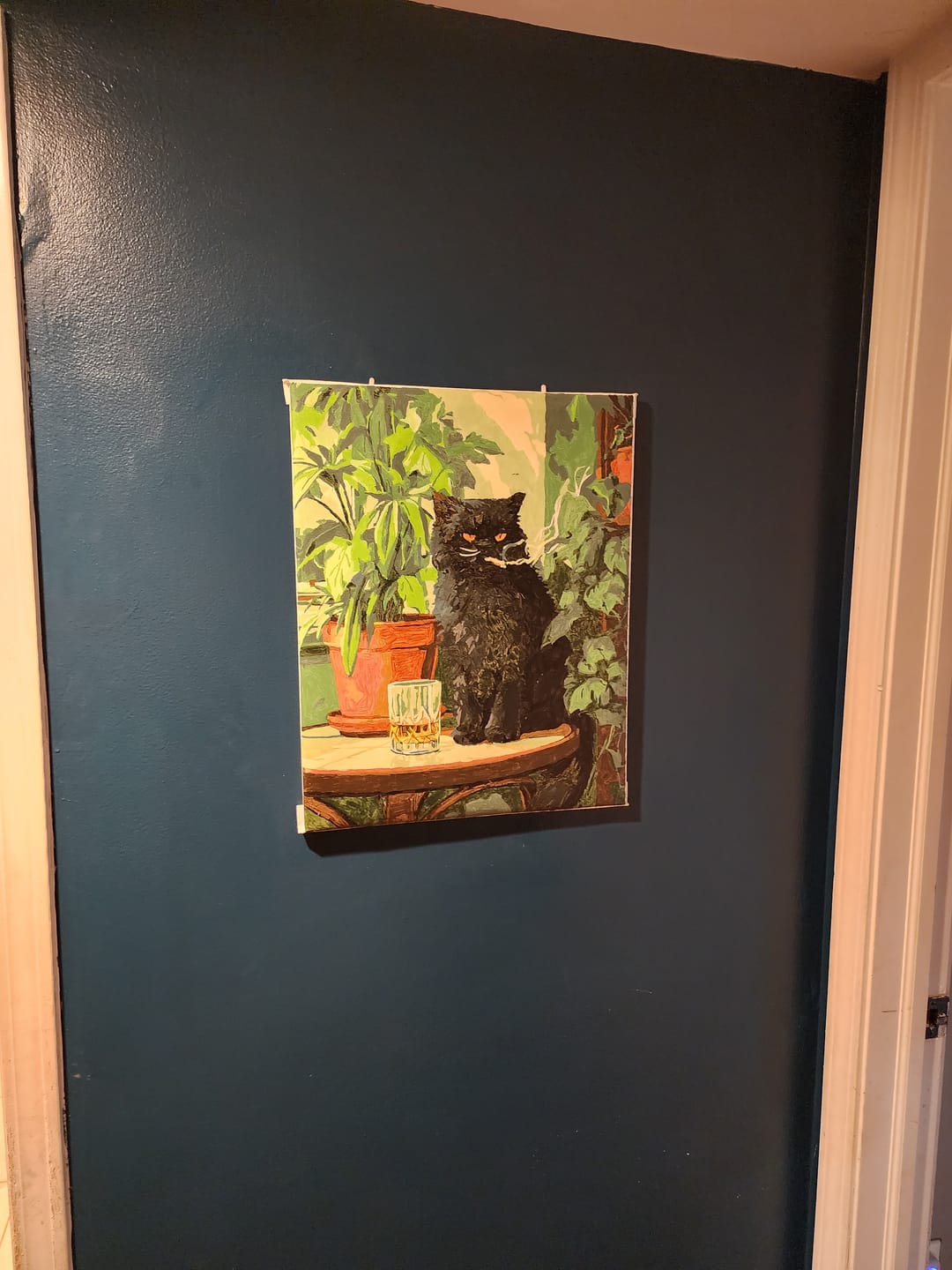 Customer photo review of Grumpy cat | Paint by Number