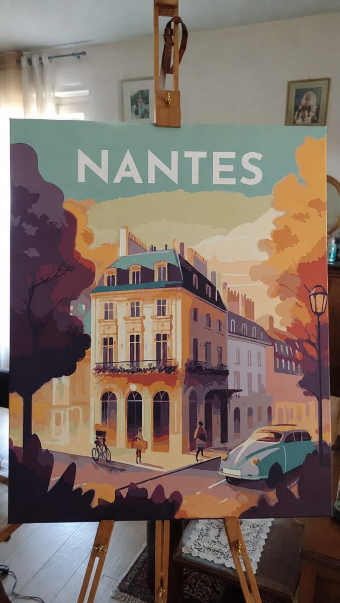 Customer photo review of Affiche Vintage Nantes
