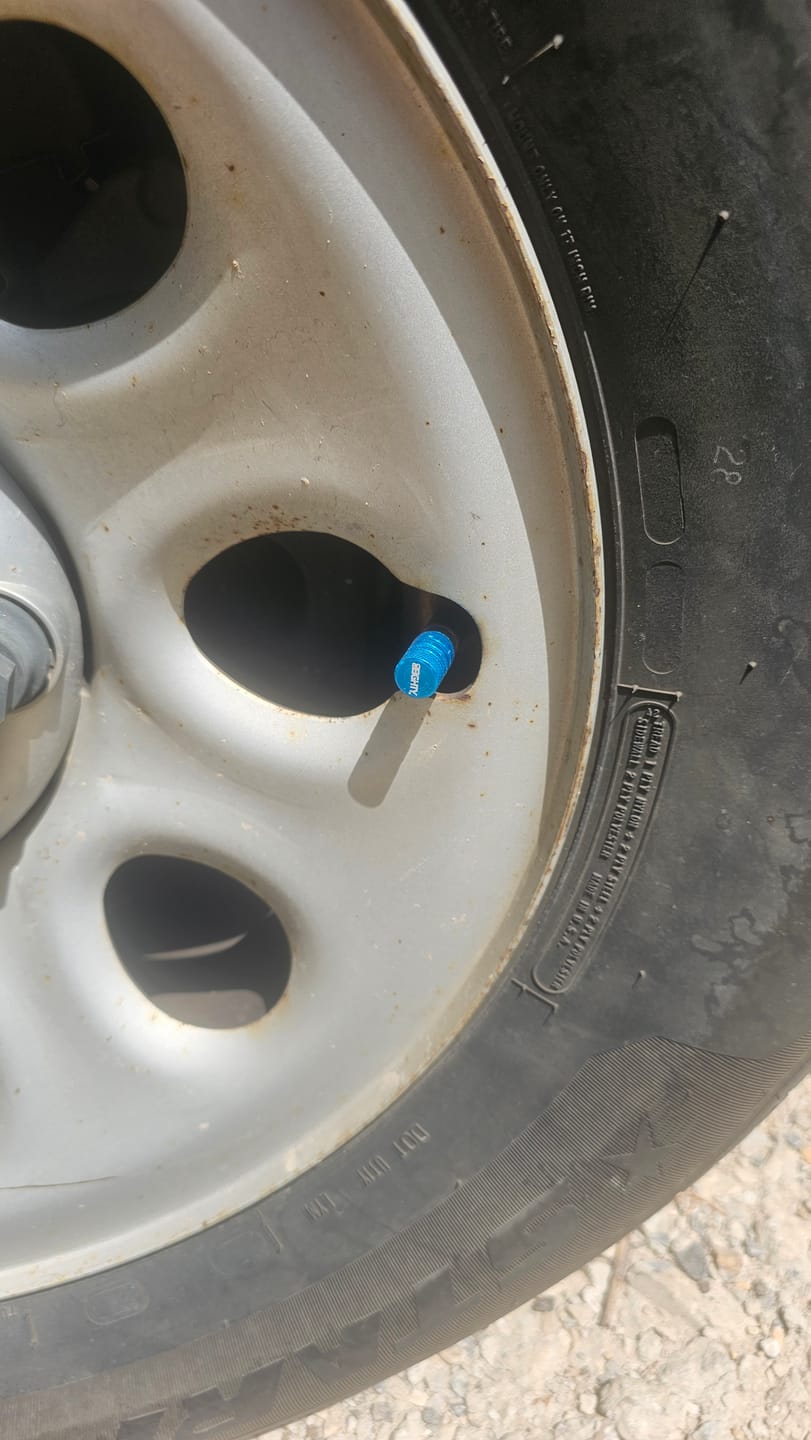 Customer photo review of 80Eighty® Teal Valve Stem Caps
