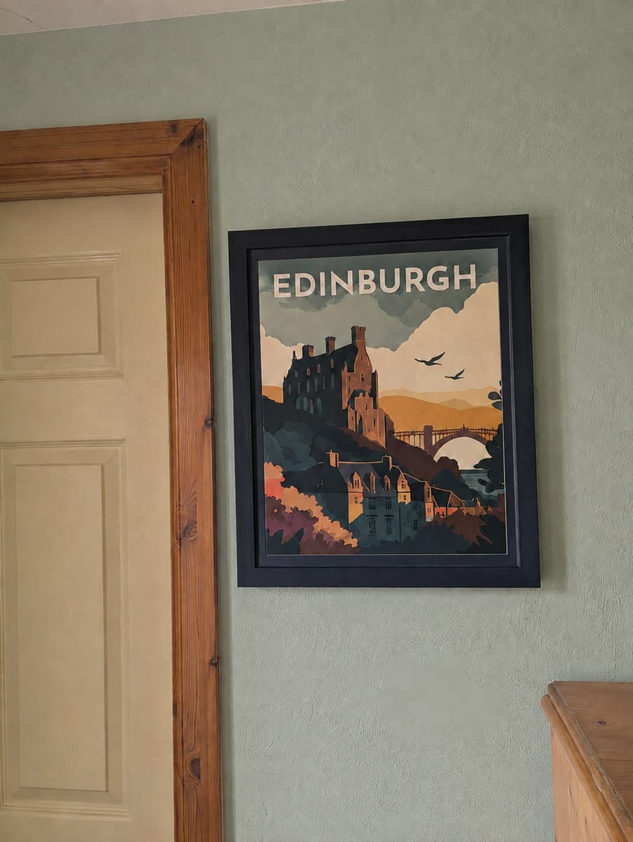 Customer photo review of Affiche Vintage Édimbourg