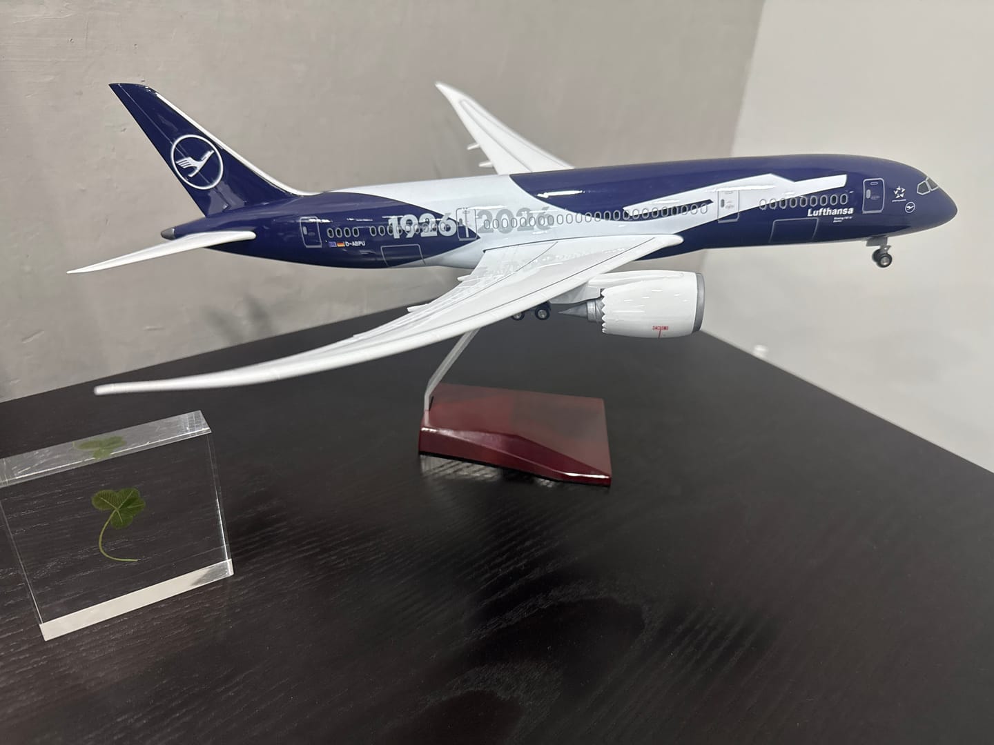 Customer photo review of Boeing 787-9 Lufthansa 100 Years Commemorative – 1:145 Scale Model