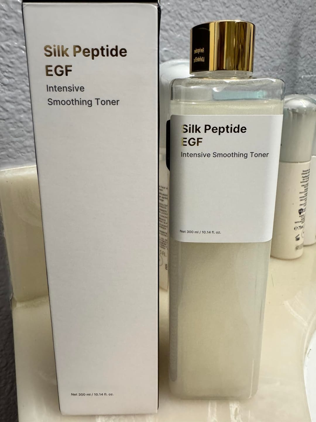 Customer photo review of Peptide Firming Toner
