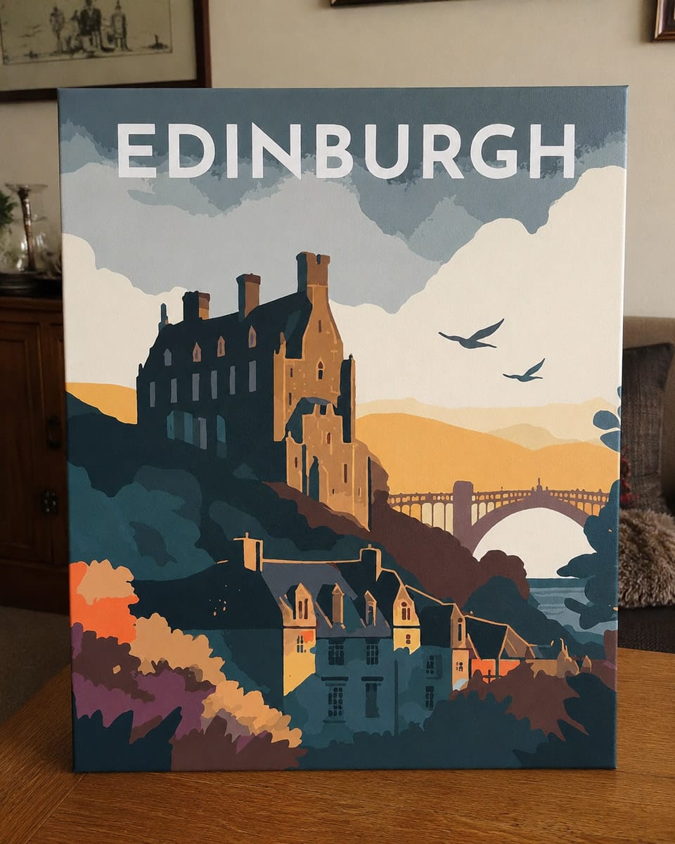 Customer photo review of Affiche Vintage Édimbourg