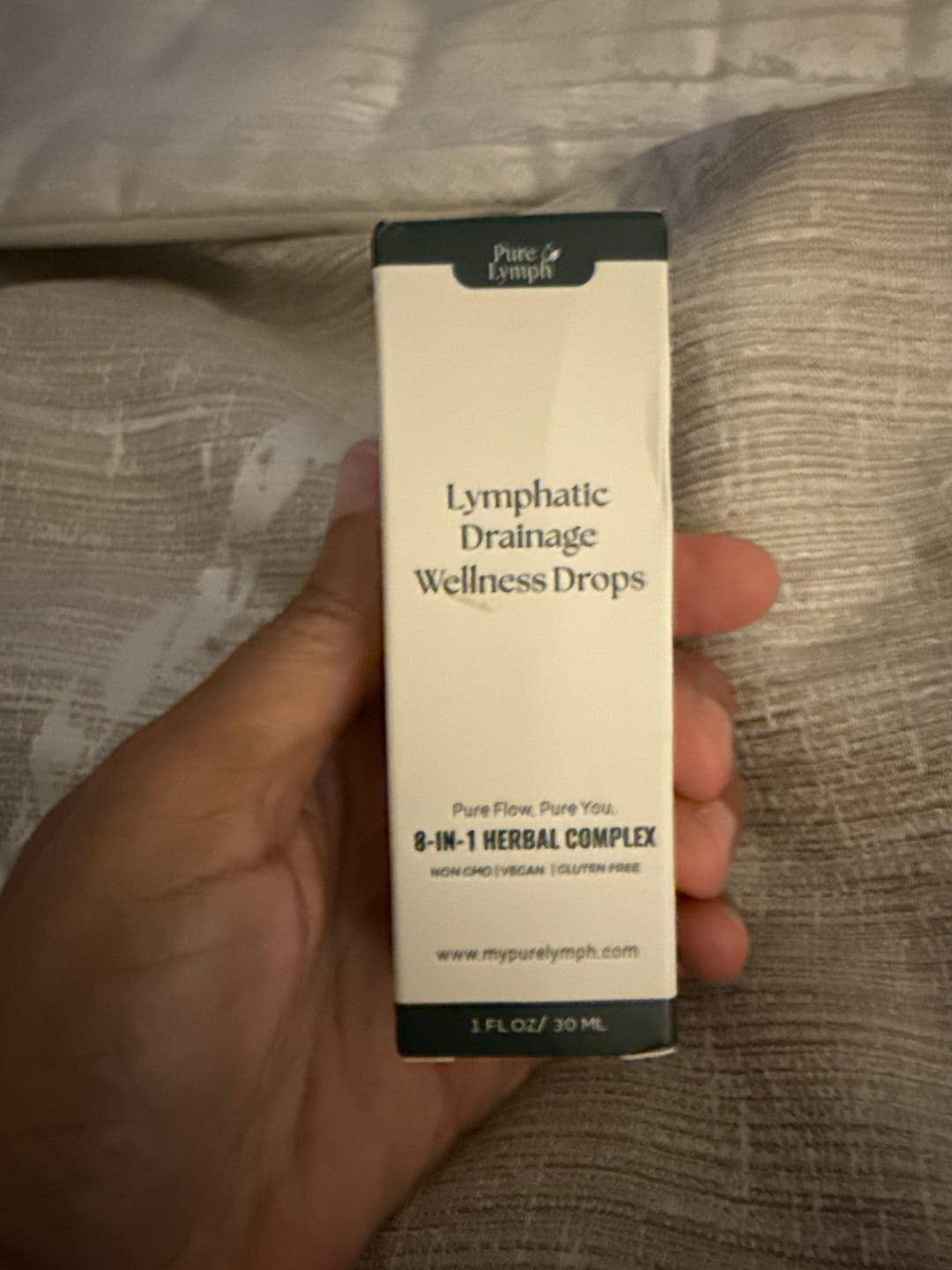 Customer photo review of Pure Lymph™ Lymphatic Drainage Wellness Drops