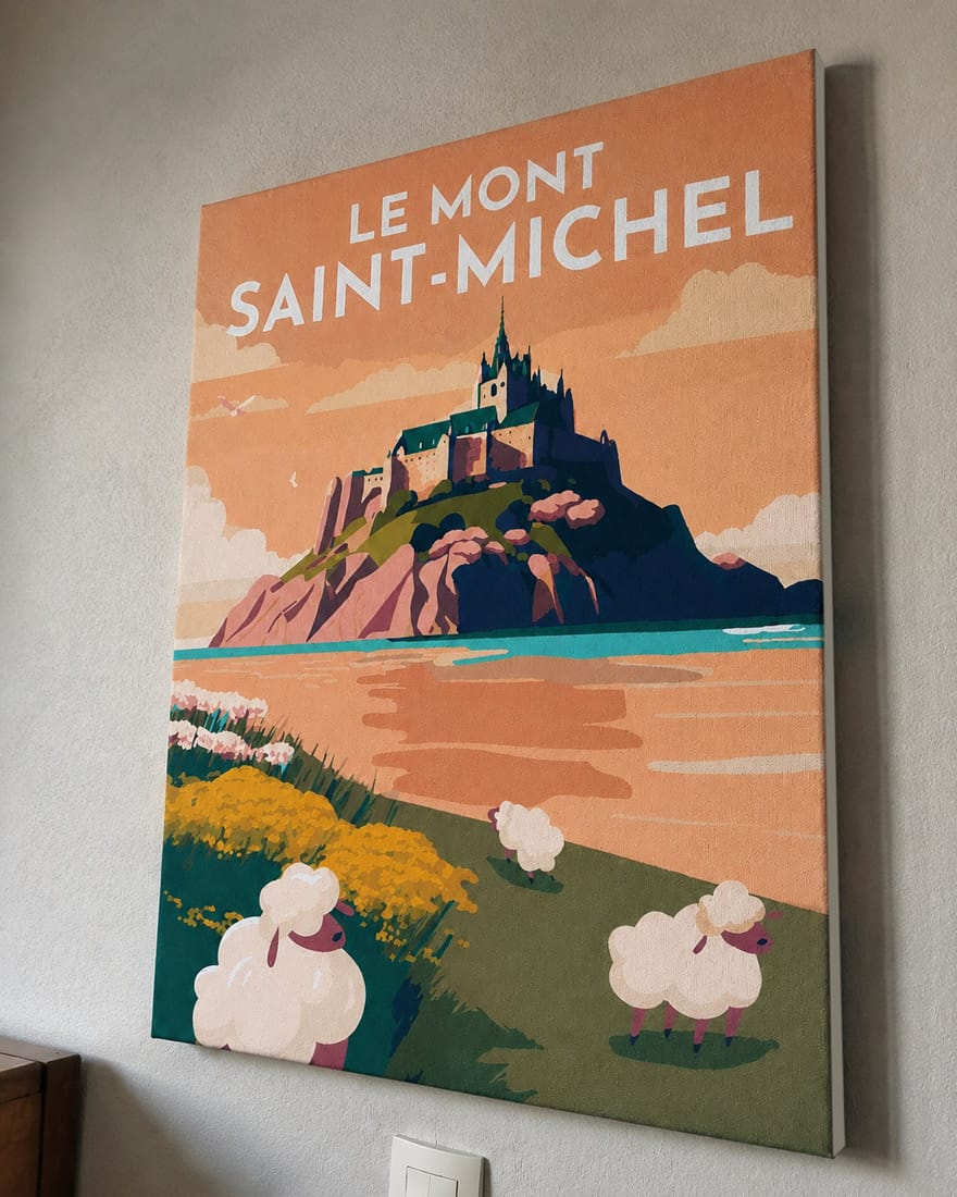 Customer photo review of Affiche Vintage Mont Saint-Michel