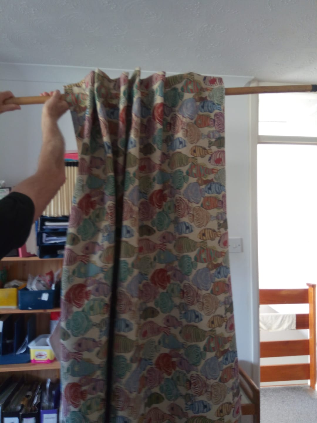 Customer photo review of Colourful Fish Tapestry Fabric