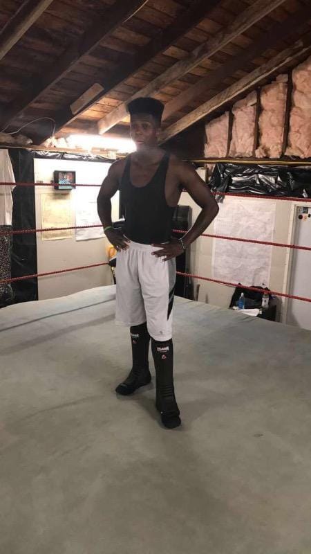 Customer photo review of Isami Wrestling Kick Pads