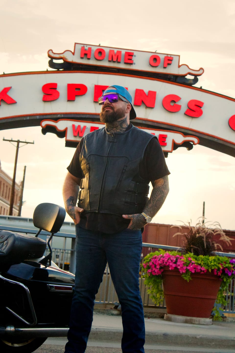 Customer photo review of LUIS SWAT - Motorcycle Leather Vest