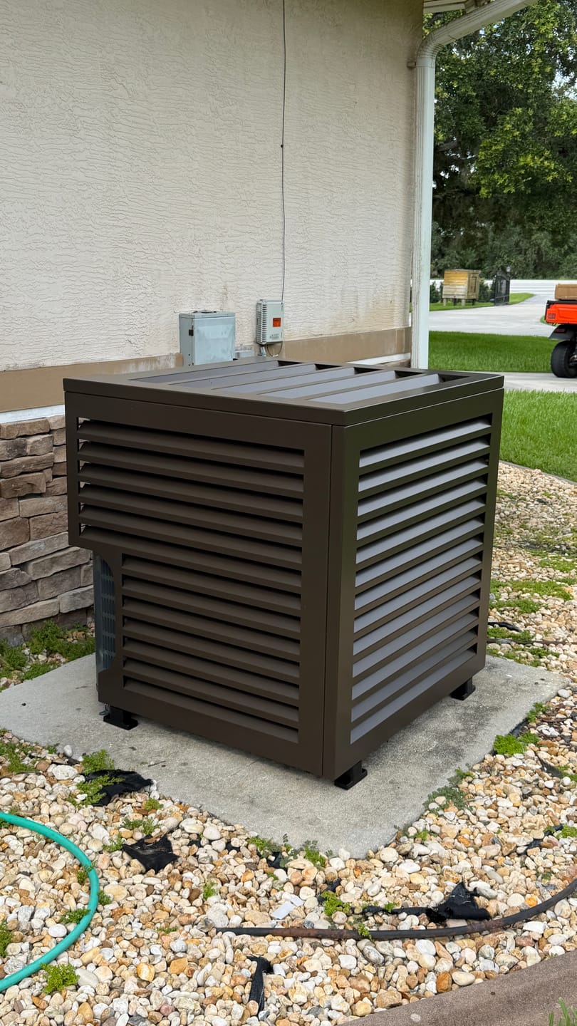 Customer photo review of Central AC Cover - Bronze