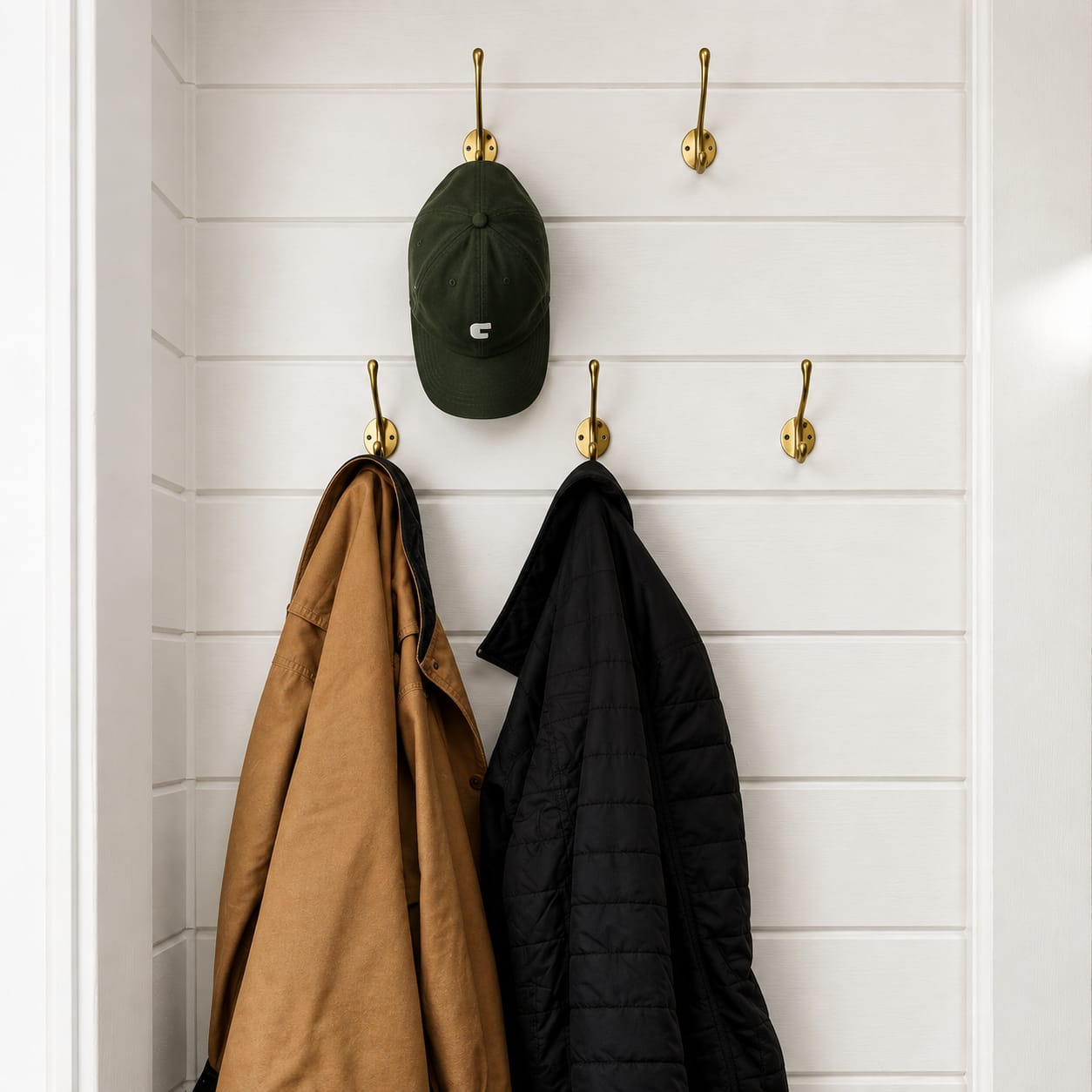 Customer photo review of Classic Brass Hat & Coat Hook - Antique Brass