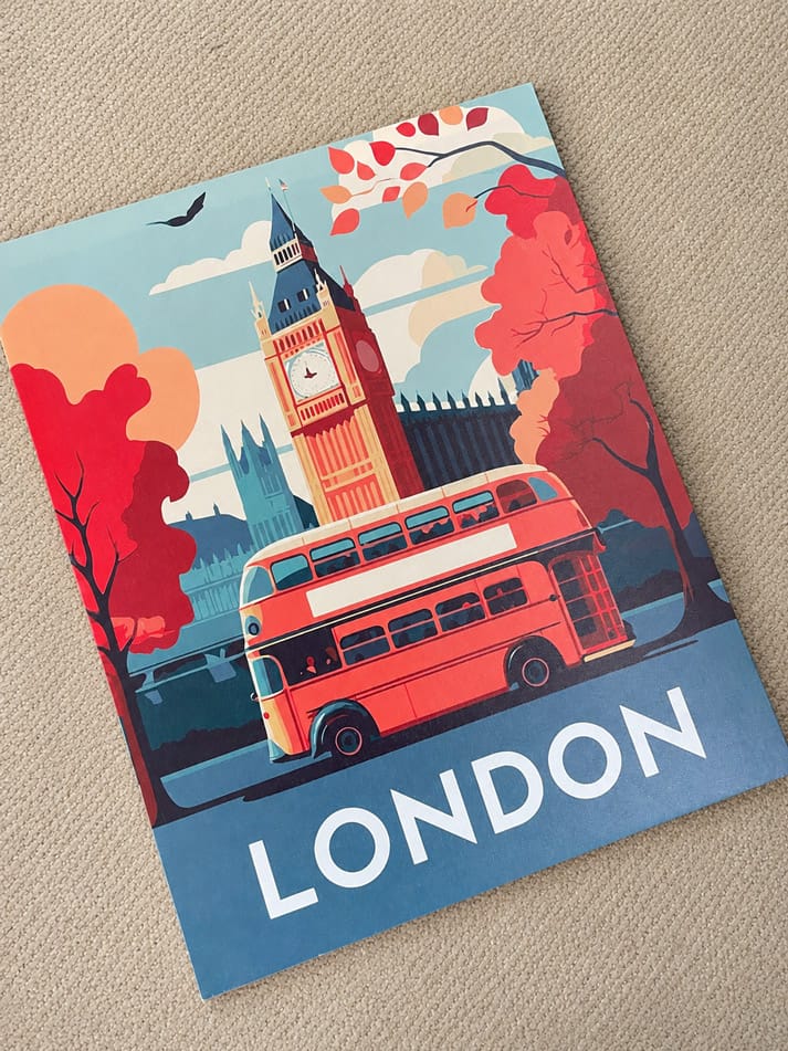 Customer photo review of Affiche Vintage Londres