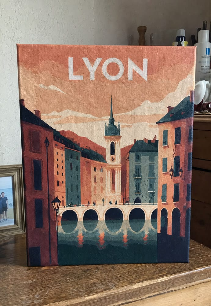 Customer photo review of Affiche Vintage Lyon