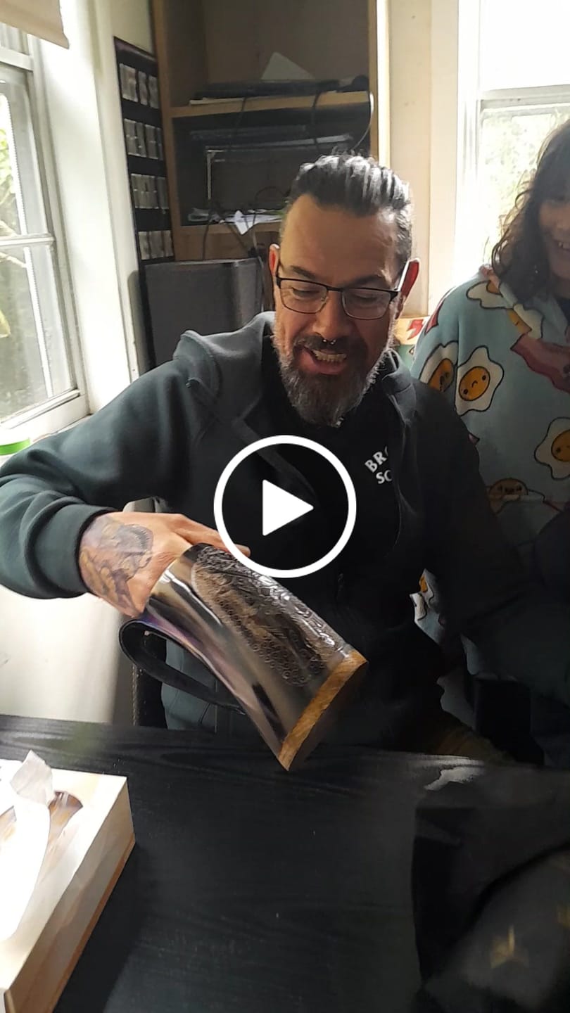 Customer video review of Premium King Odin Horn Mug (500mL)