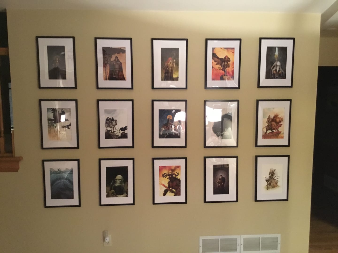 Customer photo review of JORMUNGANDR - SIGNED ART PRINT