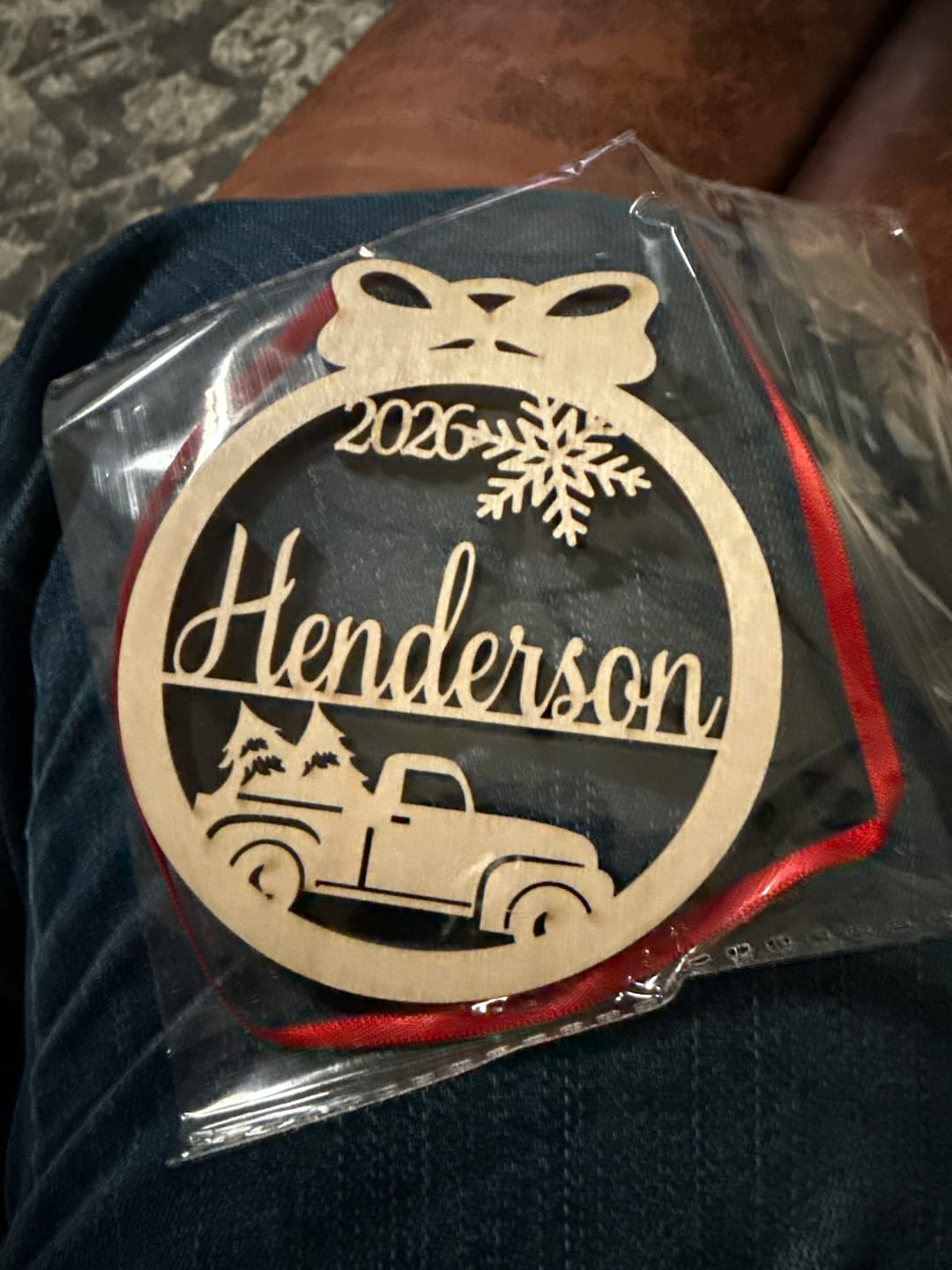 Customer photo review of Personalized Christmas Ornaments
