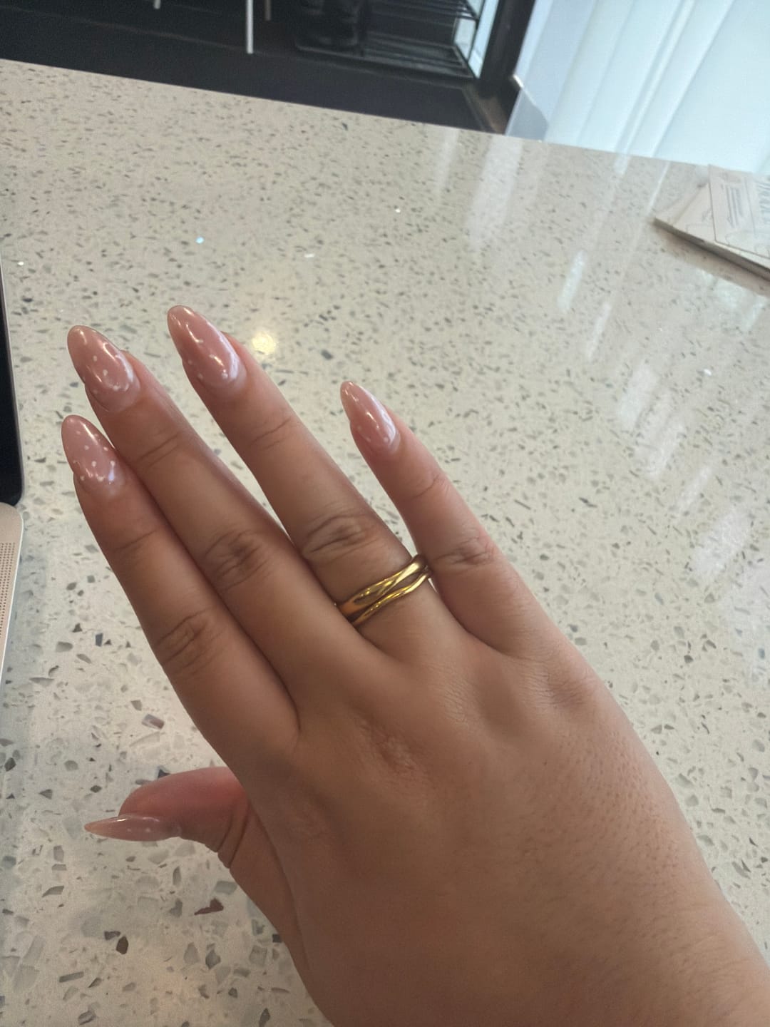 Customer photo review of Madison Wave Ring Set
