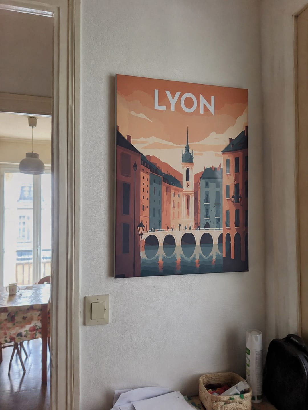 Customer photo review of Affiche Vintage Lyon