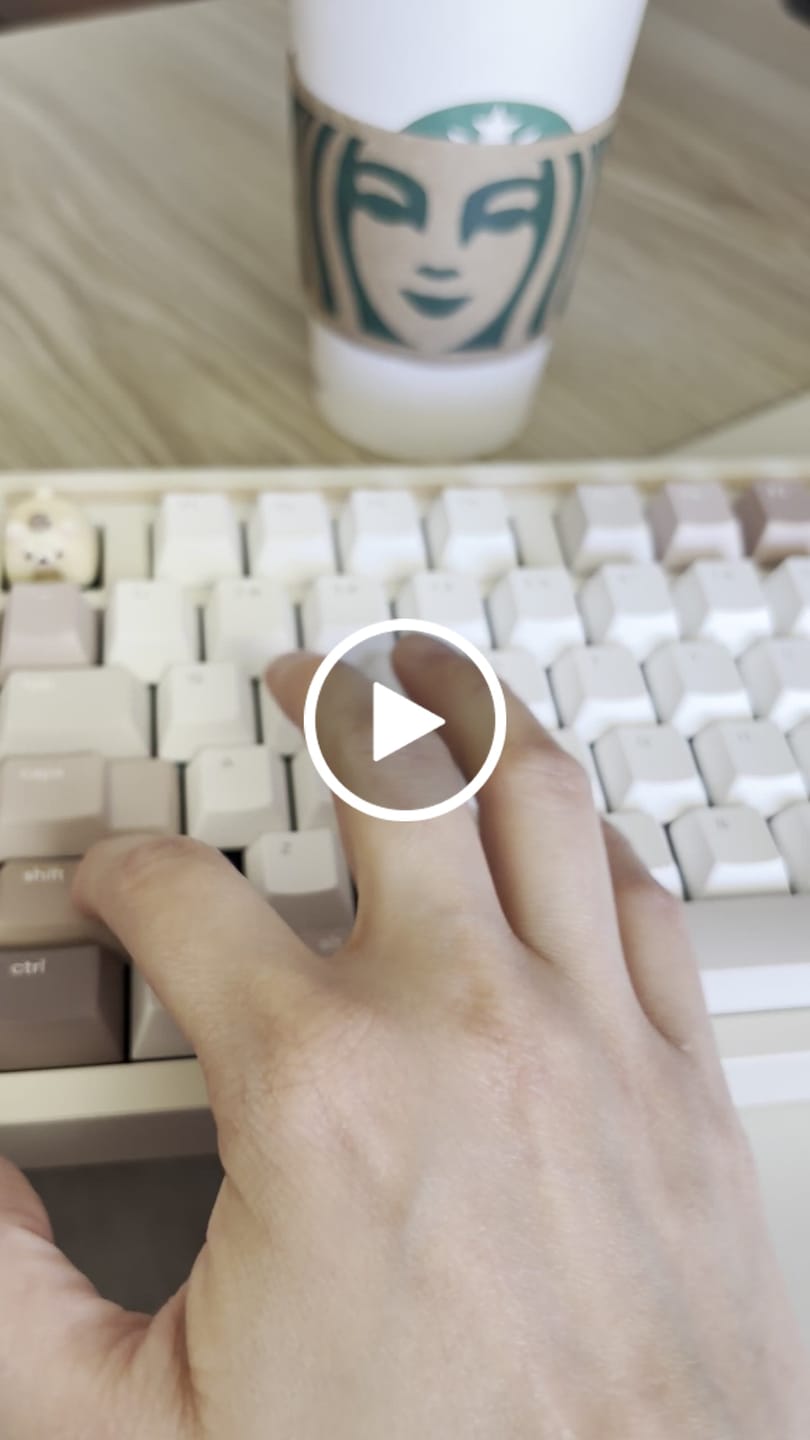Customer video review of WINGTREE Jadeite Linear Switch Factory Lubed (10PCS)
