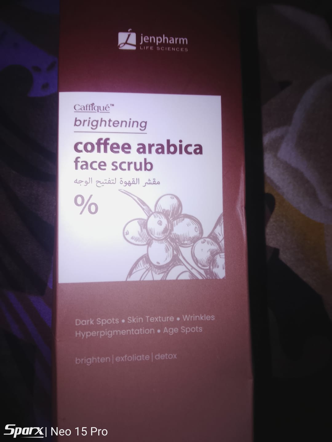 Customer photo review of Brightening Coffee Scrub