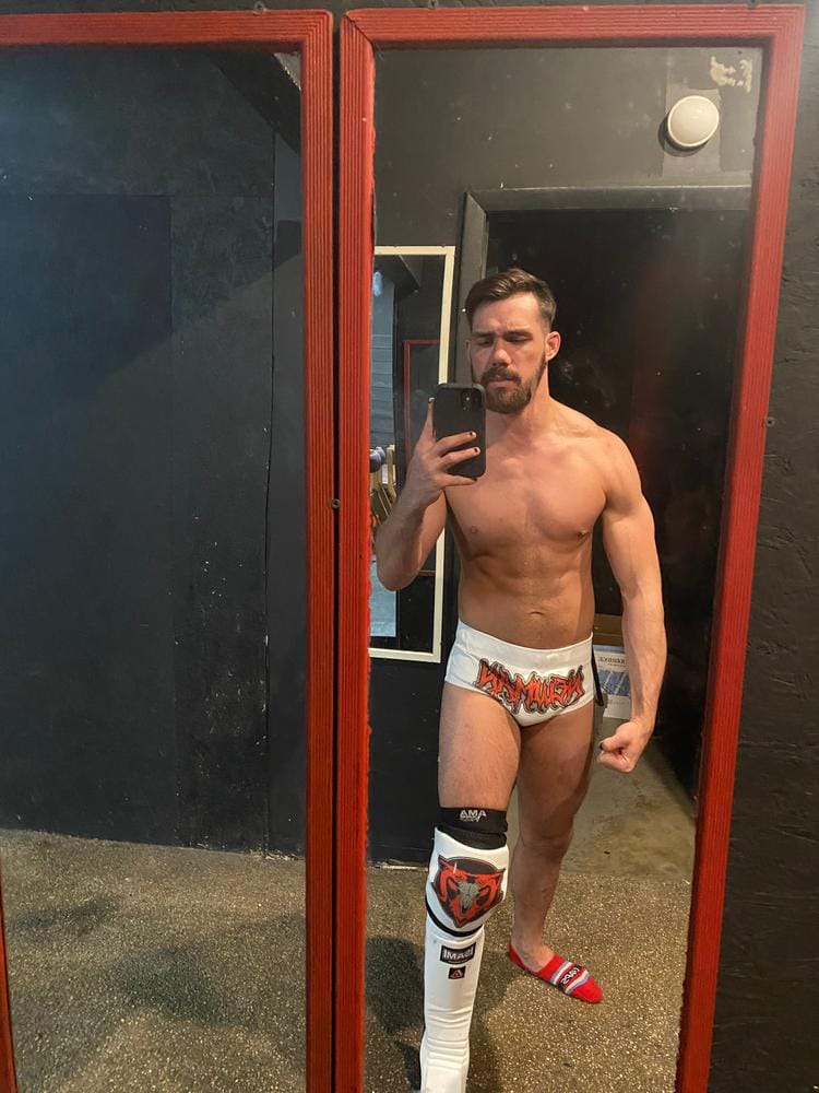 Customer photo review of Isami Wrestling Kick Pads