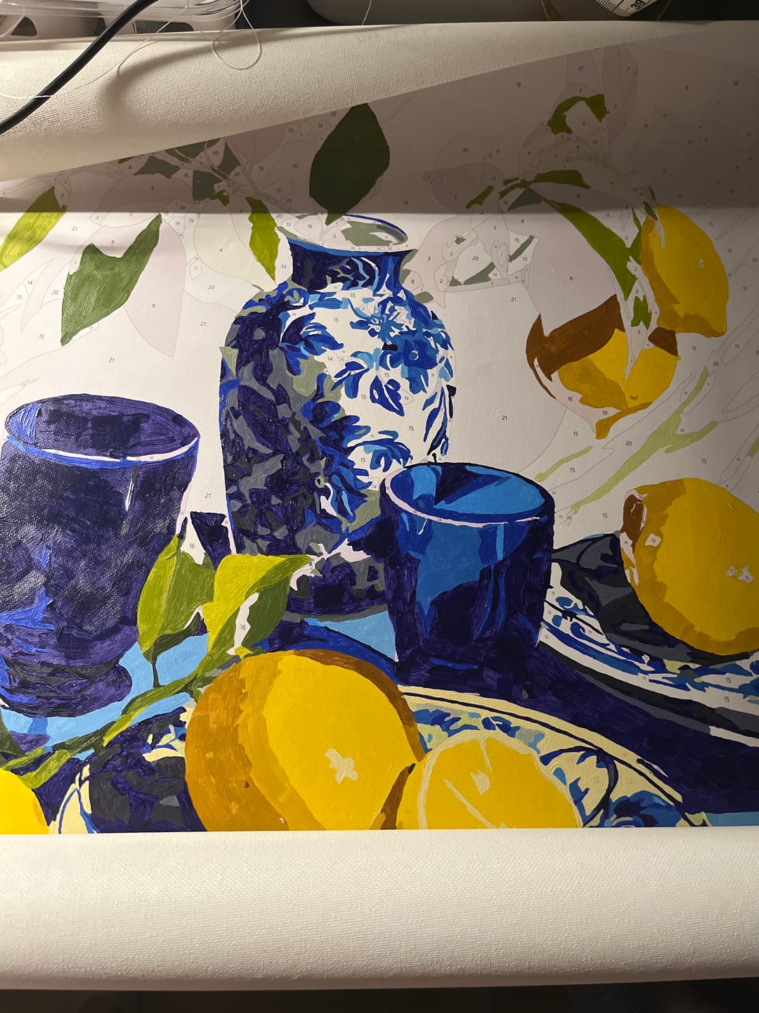 Customer photo review of A blue sunlit | Paint by Number
