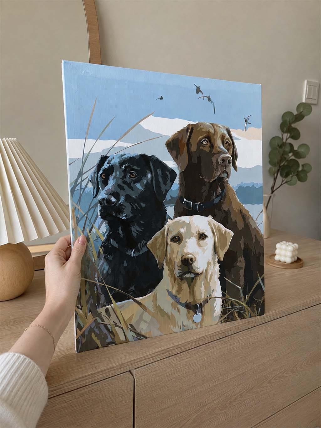 Customer photo review of Trio de Labrador