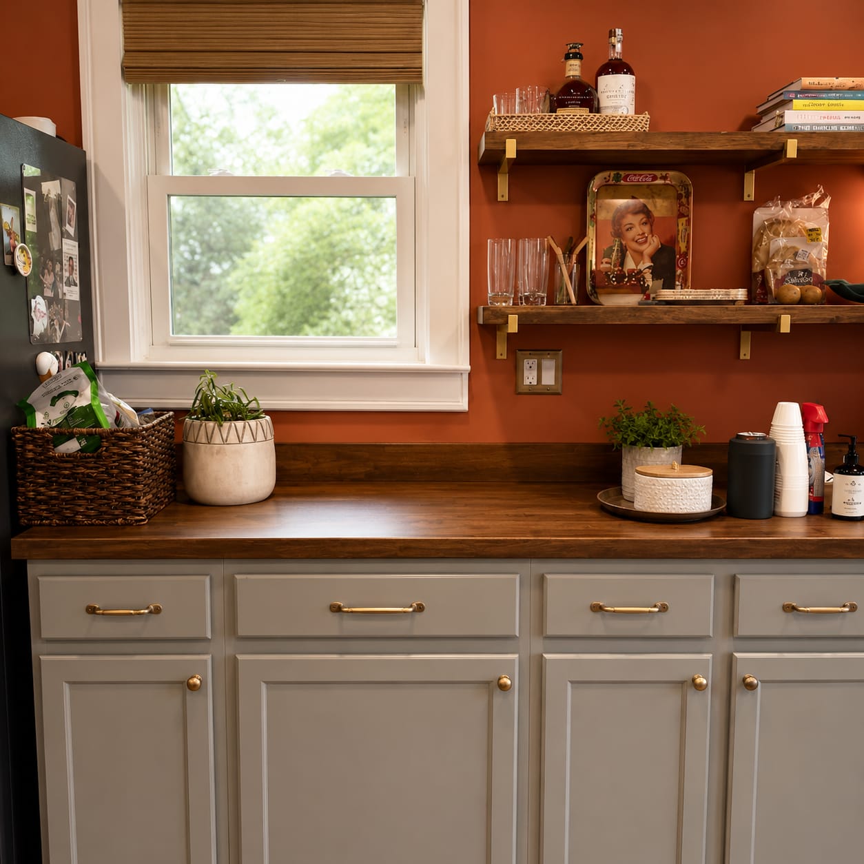 Customer photo review of Serene Cabinet Pulls - Unlacquered Brass Polished