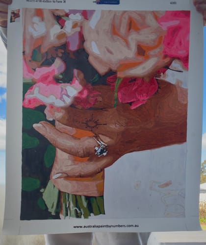 Customer photo review of Custom Paint By Numbers