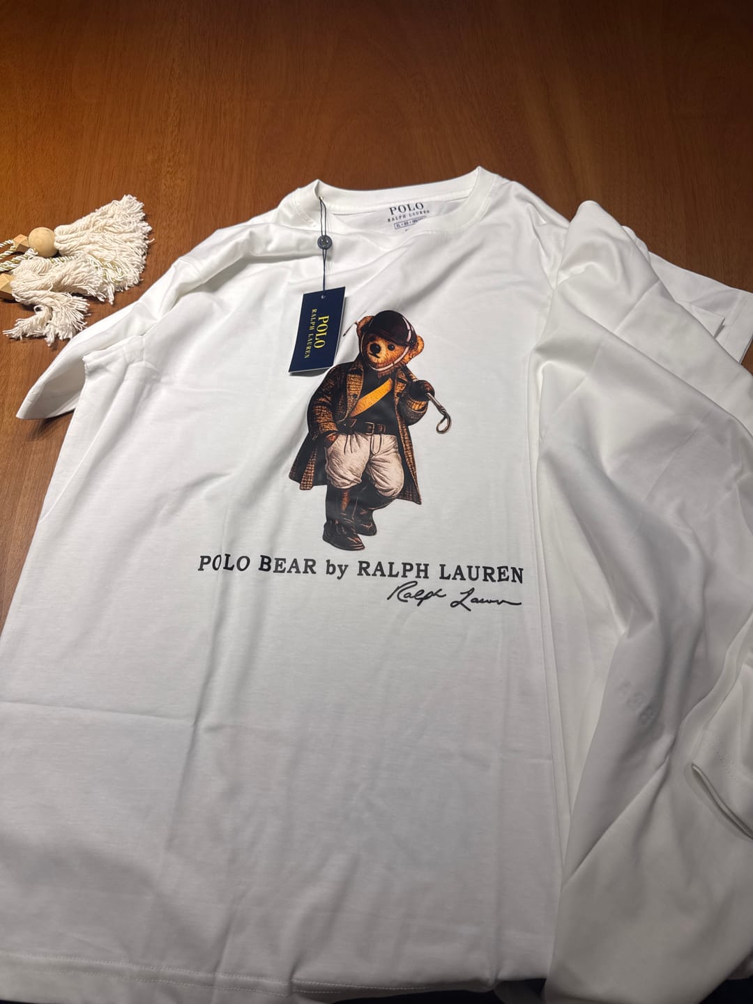 Customer photo review of Camiseta RL Iconic Bear Golf Club - Branca